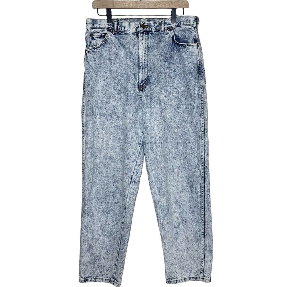 VTG Congo Trader 80s Acid Wash Jeans Women’s Size 18 High Rise Mom-Made In USA